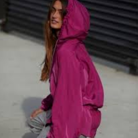 Free People Movement Morning To Midnight Jacket Magenta Size Small - Picture 3 of 11